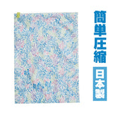 衣類 圧縮袋 丸めるだけ 楽天 衣類圧縮袋 お手軽ボタニカル柄衣類圧縮旅行袋 衣類圧縮袋旅行用 アンファンス EF-SR10 旅行用圧縮袋 衣類収納 掃除機不要 おしゃれ かわいい 収納用品 簡単