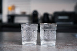 ガラス タンブラーセット 通販 ガラスタンブラー 2個セット グラス セット コップ タンブラーグラス ペア 来客用 おしゃれ デザイン テクスチャ ギフト プレゼント 新生活 引越し