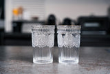 ガラス タンブラーセット 通販 ガラスタンブラー 2個セット グラス セット コップ タンブラーグラス ペア 来客用 おしゃれ デザイン テクスチャ ギフト プレゼント 新生活 引越し