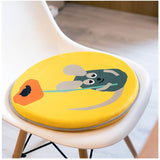 座面クッション 丸型 通販 かわいい おしゃれ チェアパッド 丸 シートクッション 円形 いすクッション 椅子用パッド 椅子用クッション 椅子用座布団 クッション 座布団 ざぶとん 絵本