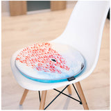 座面クッション 丸型 通販 かわいい おしゃれ チェアパッド 丸 シートクッション 円形 いすクッション 椅子用パッド 椅子用クッション 椅子用座布団 クッション 座布団 ざぶとん 絵本