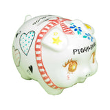 らくやきマーカー マーカー 貯金箱 セット 通販 ピギーバンク マーカーペン ペン セット 白磁 ブタ 無地 クラフト DIY 陶磁器 陶器 らくやきマーカーシリーズ らくやき お家時間 贈り物