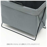 リビングラック 折り畳み テーブル横 通販 折りたたみ 小物入れ リビングバスケット バスケット ボックス ポケット コンパクト 便利 取り出しやすい 戻しやすい 雑誌 新聞 タブレット