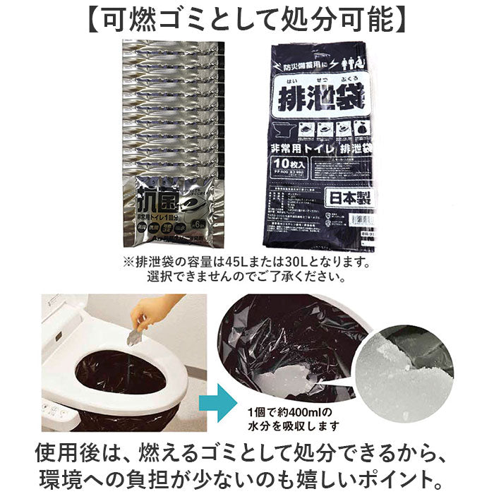簡易 トイレ 災害 10個入り 2セット 通販 トイレキット 緊急用トイレキット 非常トイレ 非常用トイレ 避難用品 防災用品 防災グッズ インテリア トイレットペーパー型 防災 デザイン