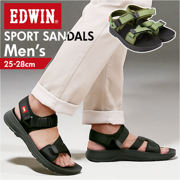 EDWIN サンダル エドウィン W5123 通販 スポーツサンダル メンズ スポサン ストラップサンダル スポーツ アウトドア 夏 春 春夏 やわらかい 歩きやすい お揃い おそろい おしゃれ
