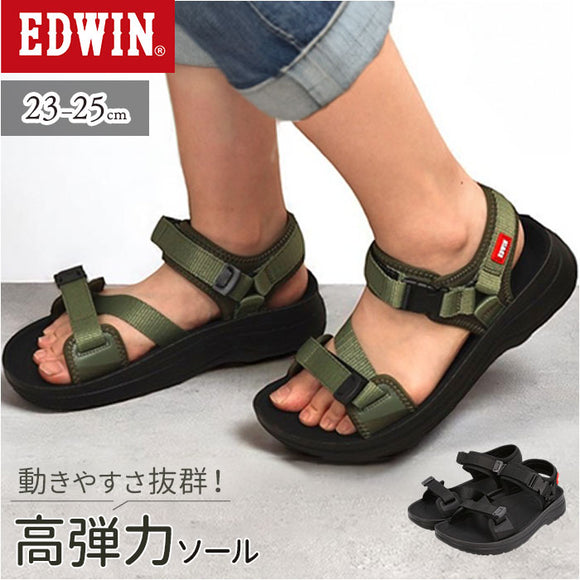 EDWIN サンダル エドウィン W5223 通販 スポーツサンダル レディース スポサン ストラップサンダル スポーツ アウトドア 夏 春 春夏 やわらかい 歩きやすい お揃い おそろい おしゃれ