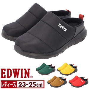 エドウィン サンダル EDWIN 通販 EW9484 レディース クロッグサンダル サボサンダル スリッパ ルームシューズ 室内履き オフィス あったか 冬 靴 おしゃれ かわいい 歩きやすい シンプル