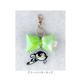 パワーパフガールズ キーホルダー F258121 通販 THE POWERPUFF GIRLS パワパフガールズ バッグチャーム キーチャーム キーリング キラキラ リボン パワパフ かわいい アクキー おしゃれ