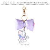 トムとジェリー キーホルダー F258134 通販 Tom and Jerry Tom & Jerry バッグチャーム キーチャーム キーリング キラキラ リボン トムジェリ かわいい アクキー おしゃれ レディース