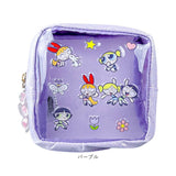 コスメポーチ 通販 The Powerpuff Girls グッズ パワパフグッズ FLAPPER 小物入れ 化粧ポーチ 携帯 持ち歩き ステッカー風ポーチ マチあり おしゃれ 可愛い キャラクター 中高生 大人