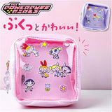 コスメポーチ 通販 The Powerpuff Girls グッズ パワパフグッズ FLAPPER 小物入れ 化粧ポーチ 携帯 持ち歩き ステッカー風ポーチ マチあり おしゃれ 可愛い キャラクター 中高生 大人
