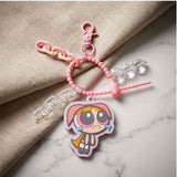 パワーパフガールズ キーホルダー 通販 The Powerpuff Girls グッズ パワパフグッズ FLAPPER じゃらじゃらチャーム キャラクターグッズ キーチャーム バッグチャーム おしゃれ 中高生