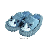 モップスリッパ かわいい 通販 お掃除スリッパ おそうじスリッパ モップ スリッパ ルームシューズ もこもこ ルームスリッパ おしゃれ 可愛い 洗える アニマル どうぶつ 動物 掃除グッズ