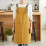 fabori エプロン 通販 ワークエプロン キッチンエプロン 撥水 普段使い 仕事用 作業用 お尻隠れる かぶるだけ 着やすい 動きやすい Ｈ型 大きめ 無地 ギフト 贈り物 大人 シンプル