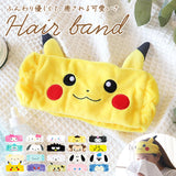 ヘアバンド 洗顔 キャラクター 通販 かわいい スヌーピー オラフ しろくま とかげ ねこ ピカチュウ ゲンガー ミミッキュ カビゴン ミュウ フェイスヘアバンド メイク ヘアターバン 大人