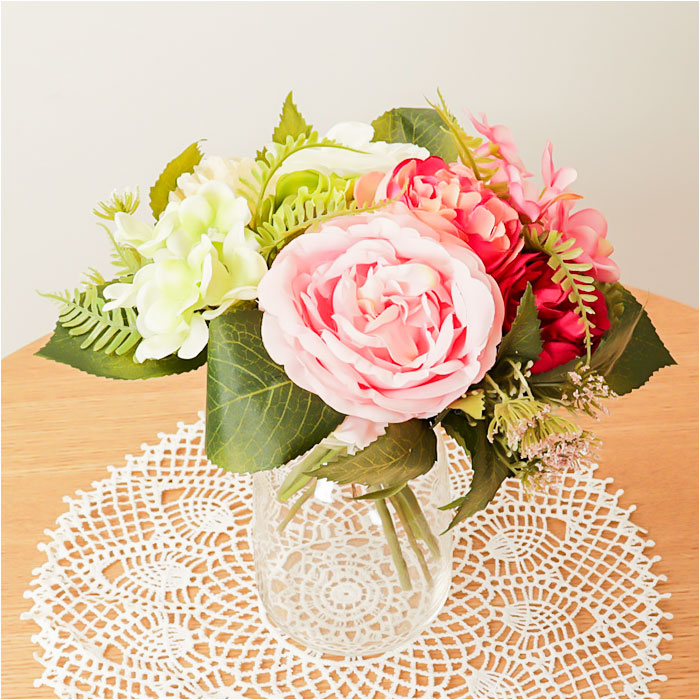 バラ バラの花束 装飾 人工フラワー 造花 バレンタイン 母の日 誕生日