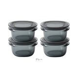 Like-it ライクイット 保存容器 S 4個 通販 容器 調理ができる 電子レンジ レンジ 食洗器 薄型 積み重ね すっきり 加熱 作り置き 冷凍庫 汚れが付きにくい お手入れ簡単 パッキン付き