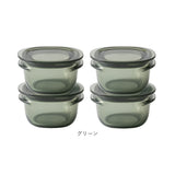 Like-it ライクイット 保存容器 S 4個 通販 容器 調理ができる 電子レンジ レンジ 食洗器 薄型 積み重ね すっきり 加熱 作り置き 冷凍庫 汚れが付きにくい お手入れ簡単 パッキン付き