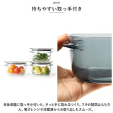 Like-it ライクイット 保存容器 S 4個 通販 容器 調理ができる 電子レンジ レンジ 食洗器 薄型 積み重ね すっきり 加熱 作り置き 冷凍庫 汚れが付きにくい お手入れ簡単 パッキン付き