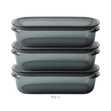 ライクイット保存容器 通販 Mサイズ 3個セット 四角 フードコンテナ 保存容器 キャニスター プラスチック 耐熱 電子レンジＯＫ 食洗器 冷凍庫ＯＫ 作り置き 時短 パッキン 日本製 透明