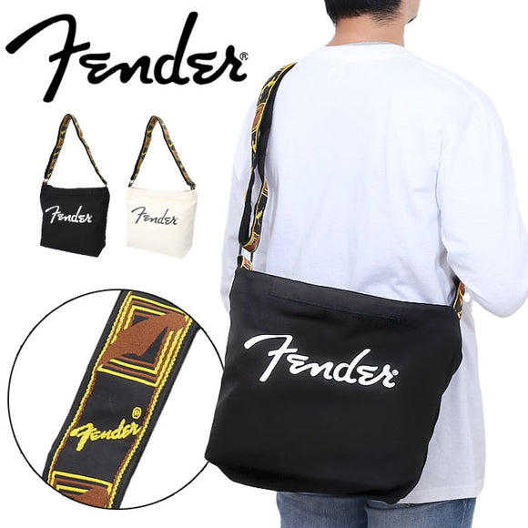 Fender フェンダー ショルダー 6001 通販 ショルダーバッグ ショルダーバック ななめがけ 斜め掛け 斜めがけ 肩掛け 大きめ 大きい キャンバス 軽量 軽い 帆布 コットン A4 カジュアル