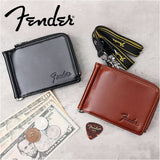 財布 メンズ 二つ折り 本革 ブランド 通販 Fender フェンダー 950-701 マネークリップ 二つ折り財布 2つ折り財布 革財布 コンパクト 薄い財布 薄型財布 レザー 薄い 小銭入れあり