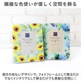 フォトフレーム おしゃれ 通販 写真たて フォトスタンド 写真立て ガラスフレーム スタンド L判 16×19.5 かわいい 可愛い 立て掛け式 クリア 花柄 フラワー 誕生日 ギフト お祝い