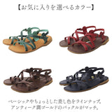 サンダル 日本製 フラットサンダル 通販 レディース 本革 figurino フィグリーノ レディースサンダル ストラップサンダル レザー レザーサンダル アンクルストラップ 夏 ストラップ