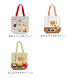 フレンズヒル トートバッグ A4 通販 トートバック FRIENDSHILL 柴犬 アニマル 犬 いぬ キャラクター レディース トート バッグ マチあり コットン 綿 ポケット付き 軽い 軽量 サブバッグ