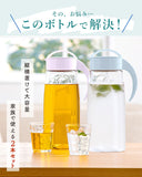 冷水筒 ピッチャー 2本セット 日本製 約 2リットル 通販 ファインジャグ 2.2L 熱湯 耐熱 横置き 縦置き 大きい 水差し 大容量 2200ml 約 2L ウォータージャグ 冷水ポット 麦茶ポット