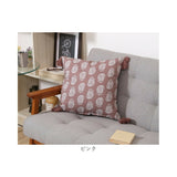 クッションカバー 45×45cm 綿 通販 クッション カバー 45 45cm おしゃれ さらさら シンプル オシャレ タッセル付き 洗える 洗濯 リビング ソファ 寝室 ベッド テキスタイル ファブリック