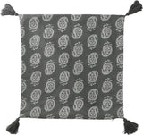 クッションカバー 45×45cm 綿 通販 クッション カバー 45 45cm おしゃれ さらさら シンプル オシャレ タッセル付き 洗える 洗濯 リビング ソファ 寝室 ベッド テキスタイル ファブリック