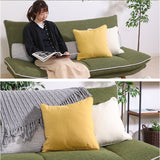 クッションカバー 45×45cm 綿 通販 クッション カバー 45 45cm おしゃれ さらさら シンプル オシャレ 無地 洗える 洗濯 リビング ソファ 寝室 ベッド テキスタイル ファブリック