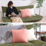 クッションカバー 45×45cm 綿 通販 クッション カバー 45 45cm おしゃれ さらさら シンプル オシャレ 無地 洗える 洗濯 リビング ソファ 寝室 ベッド テキスタイル ファブリック