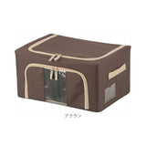 収納ボックス フタ付き 布 前開き 通販 窓付＆積み重ね収納ボックス 22L 衣類収納ボックス 収納ケース 窓付き収納ボックス 折りたたみ ファスナー ふた付き 蓋つき 収納 ボックス