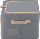 収納ボックス フタ付き 布 前開き 通販 窓付＆積み重ね収納ボックス 22L 衣類収納ボックス 収納ケース 窓付き収納ボックス 折りたたみ ファスナー ふた付き 蓋つき 収納 ボックス