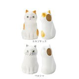 花瓶 一輪挿し 通販 フラワーベース 陶器 ペン立て 花瓶 花びん 鉛筆立て ペンスタンド かびん ミニ おしゃれ 猫 ねこ ネコ 小さい 置物 アニマルモチーフ セトクラフト P22-070