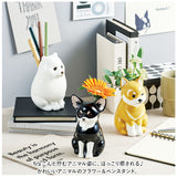 花瓶 一輪挿し 通販 フラワーベース 陶器 ペン立て 花瓶 花びん 鉛筆立て ペンスタンド かびん ミニ おしゃれ 猫 ねこ ネコ 小さい 置物 アニマルモチーフ セトクラフト P22-070