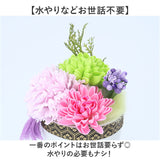 造花 お供え花 アレンジメント 通販 お供え 花 ソープフラワー シャボンフラワー 仏花 アーティフィシャルフラワー フェイクグリーン アーティフィシャルグリーン アレンジ ポット