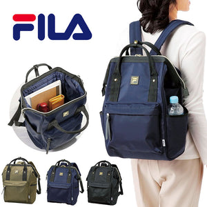 FILA リュック 大容量 通販 リュックサック デイパック バックパック 通学 レディース メンズ ガバッと開くデイパック 通勤 A4 シンプル ナイロン ブランド フィラ おしゃれ 大人 軽量