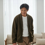 カーディガン メンズ 秋冬 通販 カーデガン カーデ 羽織もの 羽織り アウター 秋 冬 冬物 厚手 軽く羽織れるライトボアカーディガン Vネック おしゃれ シンプル 無地 カジュアル トップス