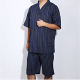 甚平 メンズ 通販 そのまま寝られる被る甚平2着組 じんべえ 2着セット パジャマ 夏 部屋着 被り ルームウェア 寝巻き 寝間着 ねまき 男性 紳士 父の日 プレゼント 和装 和服 ルームウエア