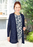 アンサンブル レディース 通販 トップス カーディガン 花柄 レディースアンサンブル チュニック シンプル 女性 大人 ミセス おしゃれ 動きやすい 快適 春物 夏物 レディースファッション
