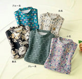 プルオーバー 柄 長袖 レディース 960979 通販 日本製 レディースプルオーバー カットソー シャツ プリント 転写プリント カジュアル 上品 女性 動きやすい 快適 大人 春 秋 冬 トップス