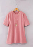 Tシャツ レディース ゆったり 綿100% 通販 汗に負けない 強撚綿100%Tシャツ3色組 カットソー プルオーバー 3枚セット 綿100 コットン おしゃれ シンプル カジュアル ナチュラル 女性 婦人