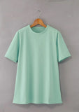 Tシャツ レディース ゆったり 綿100% 通販 汗に負けない 強撚綿100%Tシャツ3色組 カットソー プルオーバー 3枚セット 綿100 コットン おしゃれ シンプル カジュアル ナチュラル 女性 婦人