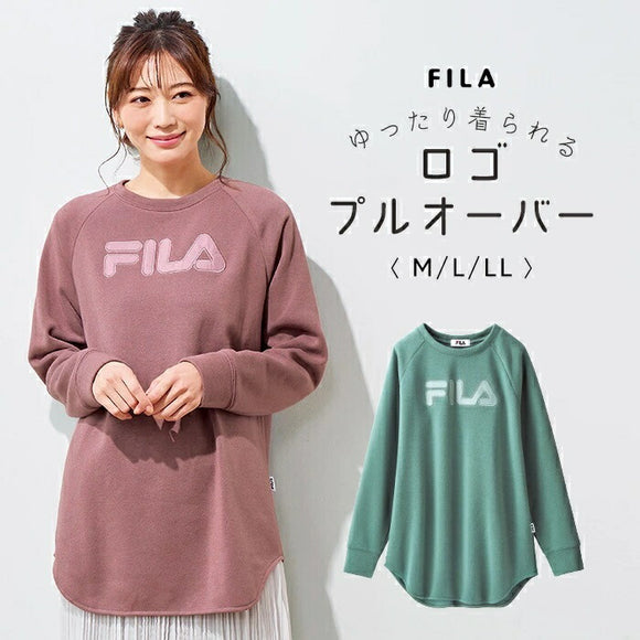 FILA フィラ プルオーバー 長袖 通販 カットソー ロンT Tシャツ tシャツ ロゴプルオーバー 動きやすい ゆったり 体型カバー 大人 カジュアル ロゴ 春 秋 冬 男女兼用 おしゃれ オシャレ