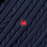 ポロ ビーシーエス ニットカーディガン レディース 長袖 961727 通販 ニット カーディガン 上着 羽織 羽織り カーデ 前開き ケーブル柄 しわになりにくい 寒さ対策 大人 上品 女性用 女性