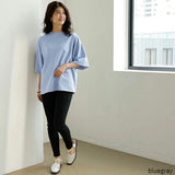 ビッグシルエットTシャツ 無地 通販 綿100% ビックシルエットTシャツ Tシャツ カットソー オーバーサイズ 半袖 レディース ゆったり 綿100 コットン おしゃれ 五分袖 5分袖 カジュアル