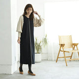 ニットワンピース ロング ワンピース 通販 レディース 切り替え ワンピ ロングワンピース 切り替えワンピース 秋冬 長袖 きれいめ バルーンスリーブ 配色ボリューム袖ニットワンピース 秋